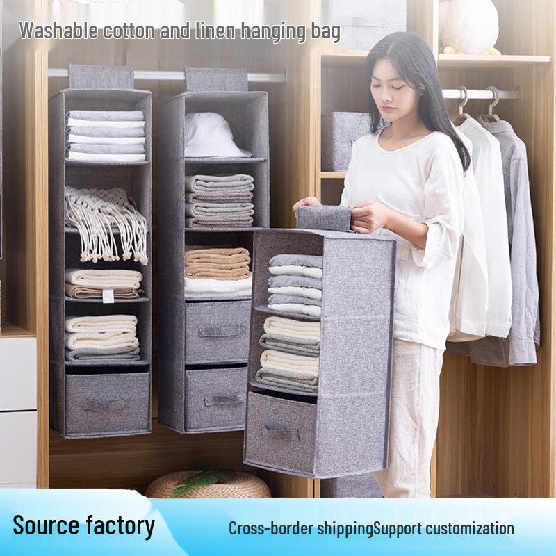 Multi-Layer Hanging Wardrobe Organizer for Clothes Storage