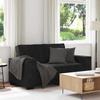 VidaXL 2-seater Sofa Black 120 Cm Velvet, Sofa, Two-seater Sofa, 2-seater Velvet Sofa, Layer, Sofa In 4105015