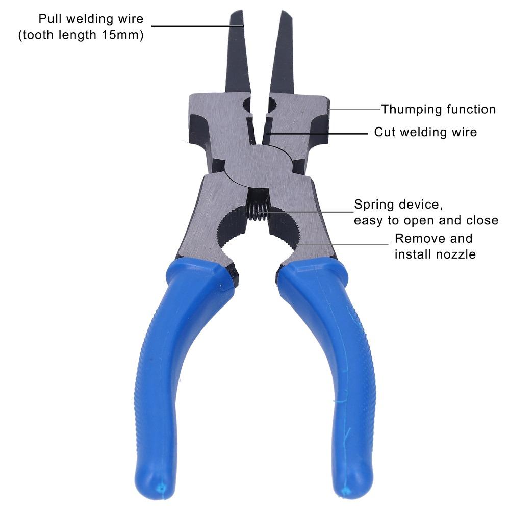 High Carbon Steel Multi-Functional Welding Pliers Insulated Handle Welding Accessories For Welding