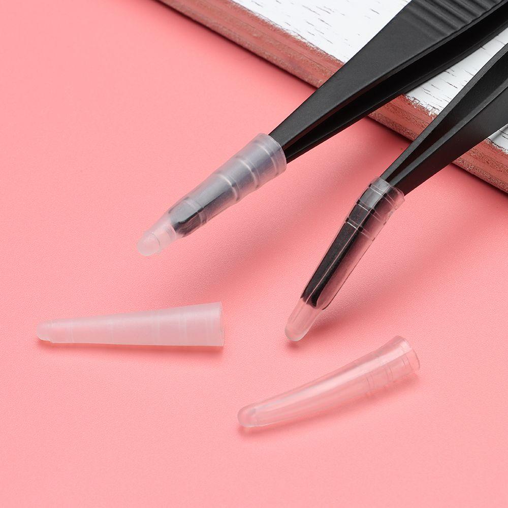 Tools Soft/Hard Tweezers Cover Grafting Eyelashes Tweezers Silicone Covers Tips Protect Cases