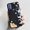 Cute Case For TCL 20B (6159K) Fundas Capa Printing Shell Protective Cover Soft Silicone Coque Cartoon Black Casing
