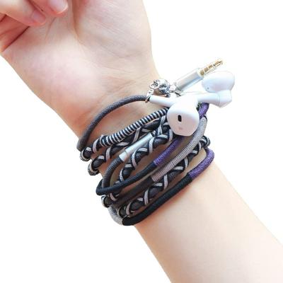 Проводные наушники URIZONS с регулируемым стильным браслетом для легкого плетения, идеально подходят для ежедневного использования, микрофон 3,5 мм, громкость, хранение,