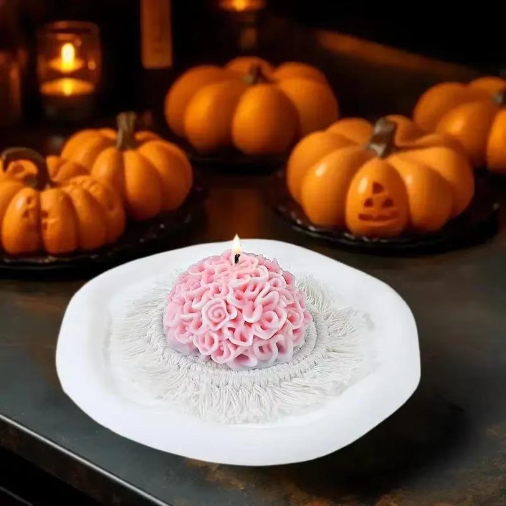 DIY Craft Chrysanthemum Mold Silicone Aromatherapy Candle Mold New Flower Ball Mold Candle Making