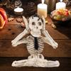 Статуя скелета на Хэллоуин, реалистичный череп, коллекционные фигурки, см., говорите, не слышите зла, домашний декор, жуткие украшения на Хэллоуин