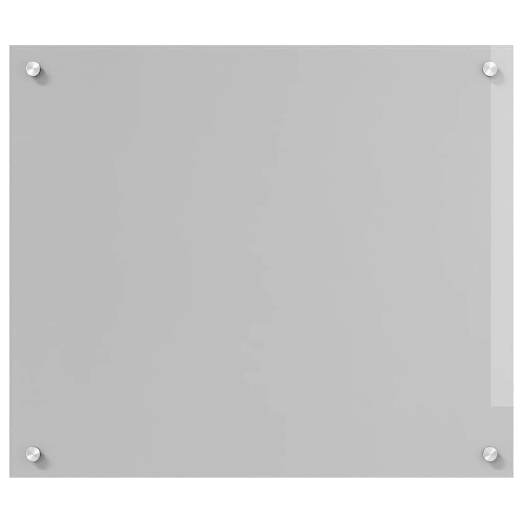 Kitchen Splashback 2 pcs Light Grey 70 x 60 cm Tempered Glass