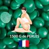 Cire chaude - perle de cire - aloé vera - 1,5 kg - hypoallergénique - sans bande