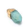 Natural Aquamarine Rough Gemstone 925 Sterling Silver Jewelry Pendant 0.59" r8L48