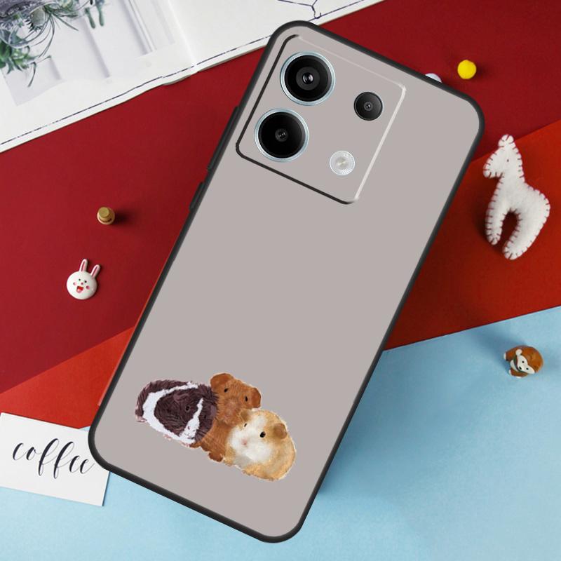Милый Мультяшный Чехол Морская Свинка Для Xiaomi Redmi Note 13 Pro 14 12 11 10 15 Pro Plus Redmi 10C 12C 13C 14C 15C 15 Чехол