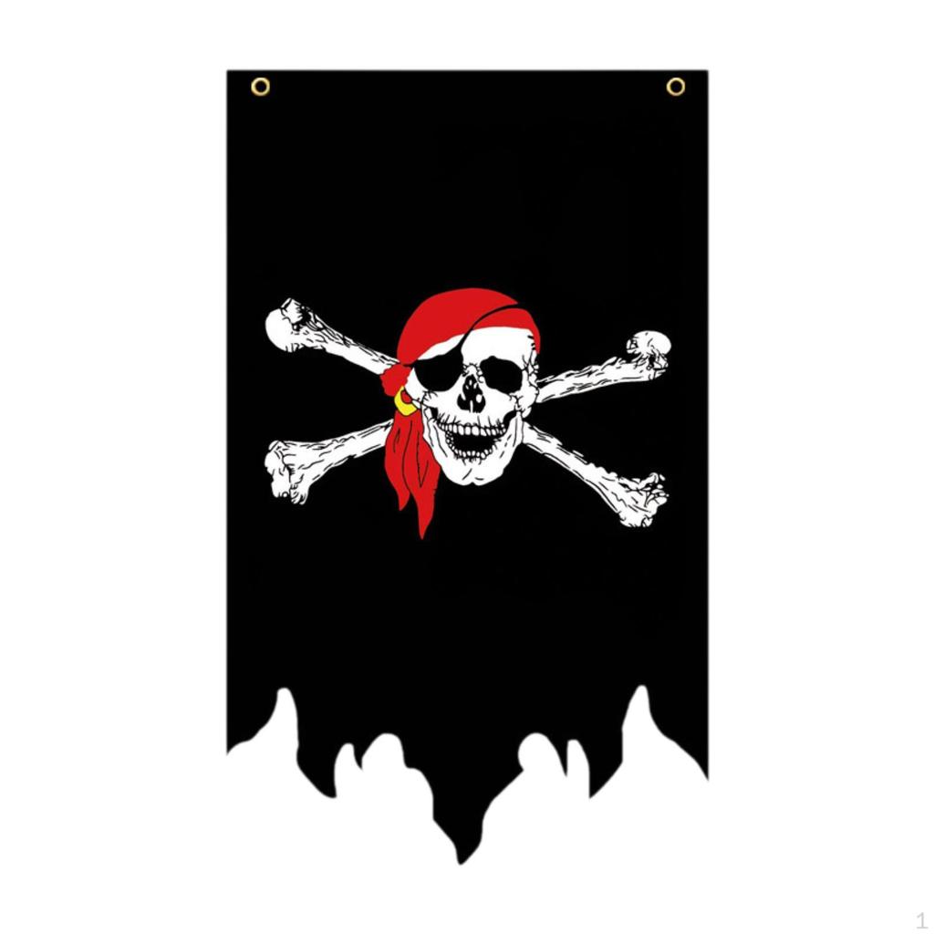 Флаг Кроссбоун для вечеринки на тему Хэллоуина, украшение для помещения и улицы