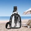 Clear Bag , Pocket Chest Daypack, PVC Crossbody Shoulder Backpack Waist Belt for Hiking Party