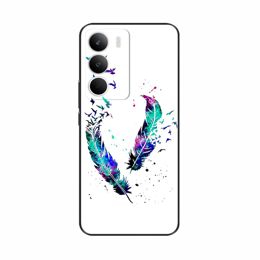 Чехол для Realme C71 Милые Цветы Расписная Крышка Мягкий Силиконовый Чехол для Телефона Для Realme C71 C 71 RealmeC71 4G Задняя Крышка Coque Capa