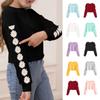 Kids Crop Tops Girls Long Sleeve Tee Shirts Cute Daisy Pinted Fashion Sweatshirt Pullover Top