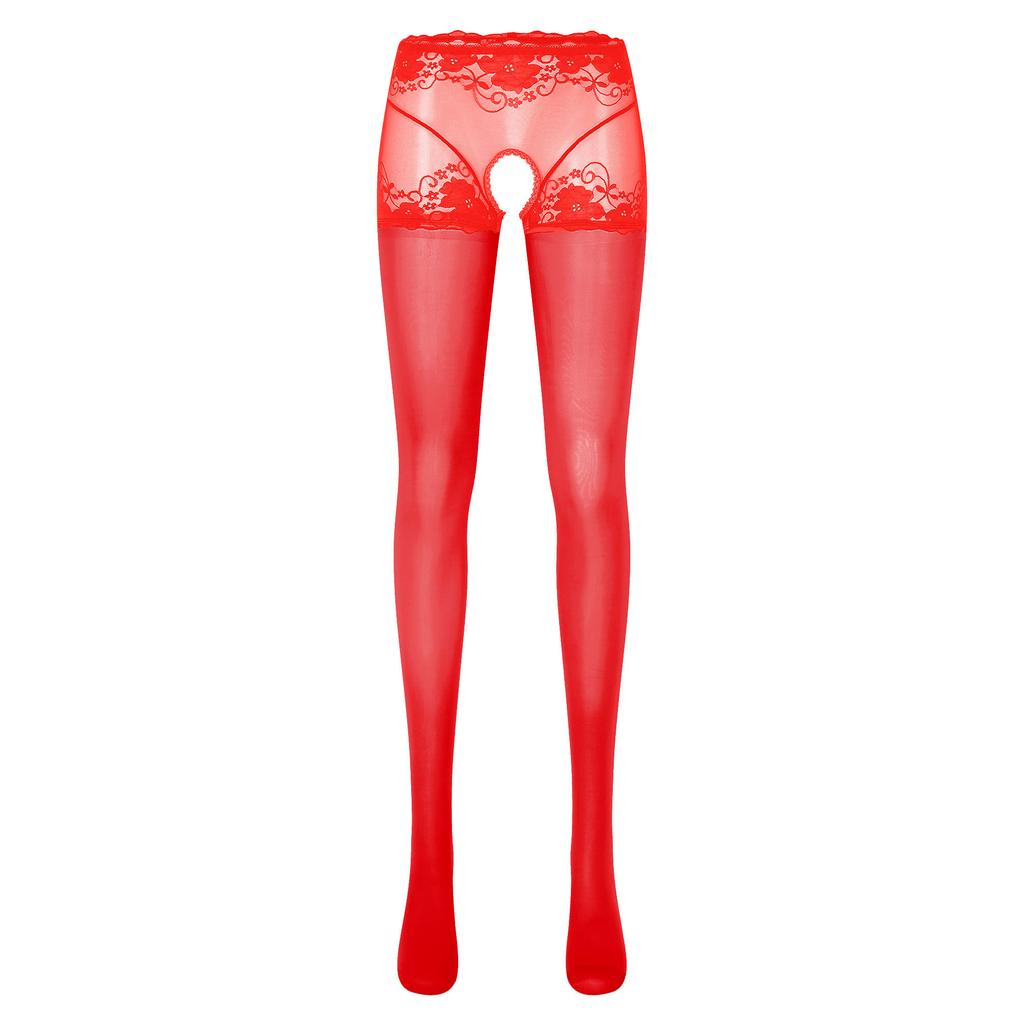 Женские сексуальные шелковые леггинсы с открытой промежностью и высокой талией, эластичные колготки, чулки