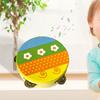 Wooden Tambourine Cute Cartoon Handheld Drum Bell Kid Educational Toys for Dancing Game Percussion Musical Instrument