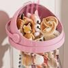 Transparent Vertical Toy Organizer Doll Storage Bucket Large Capacity Dustproof