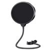 Large Diameter Double Layer Microphone Pop Filter Windproof Shield