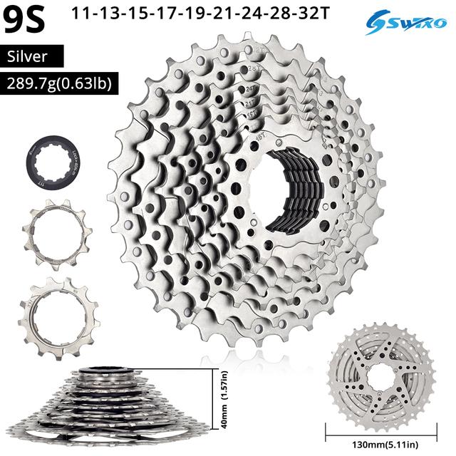 SWTXO велосипедная кассета 12 11 10 9 скоростей Mtb трещотка HG 8 В 9 В 11 В 12 В 10 В звездочка для горного велосипеда 32/36/40/42/46/50T