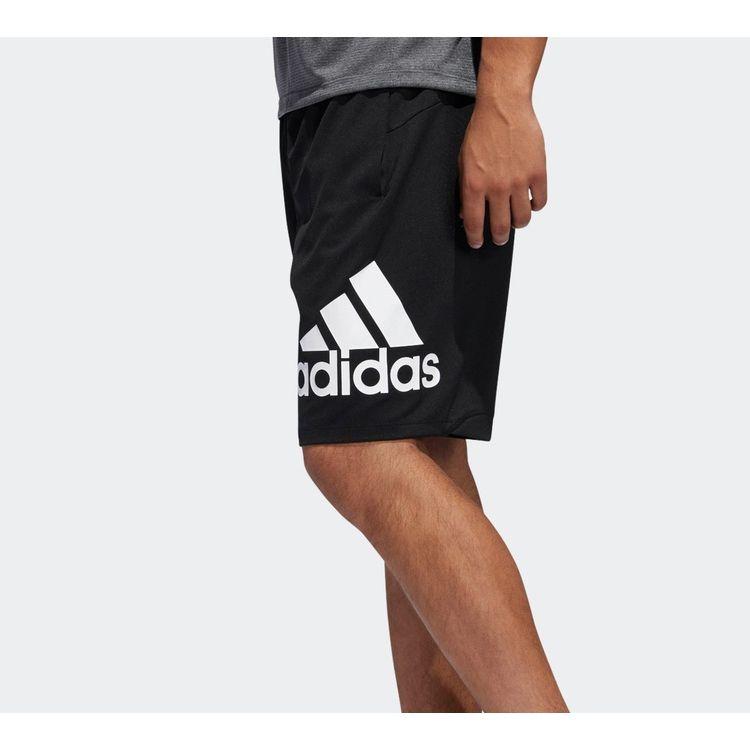 Adidas Спортивные трикотажные шорты с логотипом, мужские брюки, черные DU1592