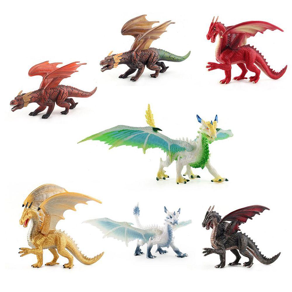 Lava Dragon Dinosaur Collection Model Dinosaur Toy Simulated Dinosaur Model Ice Dragons Figure Toy