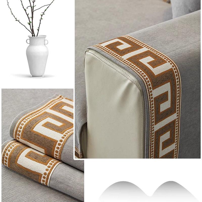 Чехлы для диванов универсальные круглый год, противоскользящие, устойчивые к царапинам, грязеотталкивающие, в новом китайском стиле, из шенилла