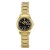 5 Classic Gold Tone Stainless Steel Black Dial 21 Jewels Automatic SYMD96K1 Women's Watch