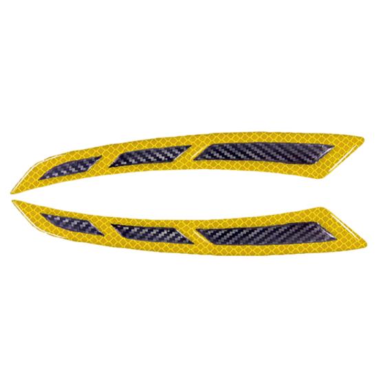 1 Pair Car Anti-collision Warning Fender Protector Adhesive Self Car Fender Wheel Eyebrow Guard Vehicle