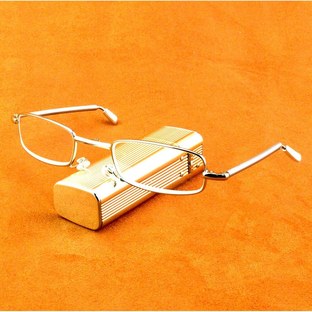 Складные портативные очки для чтения с защитой от пятен и усталости, линзы из натурального хрусталя +0,75 +1 +1,25 +1,5 +1,75 +2 +2,25 от +2,5 до +4