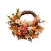 Autumn Artificial Wreath ,Thanksgiving Harvest ,Wall Rustic Decorative Outside Pumpkin Fall