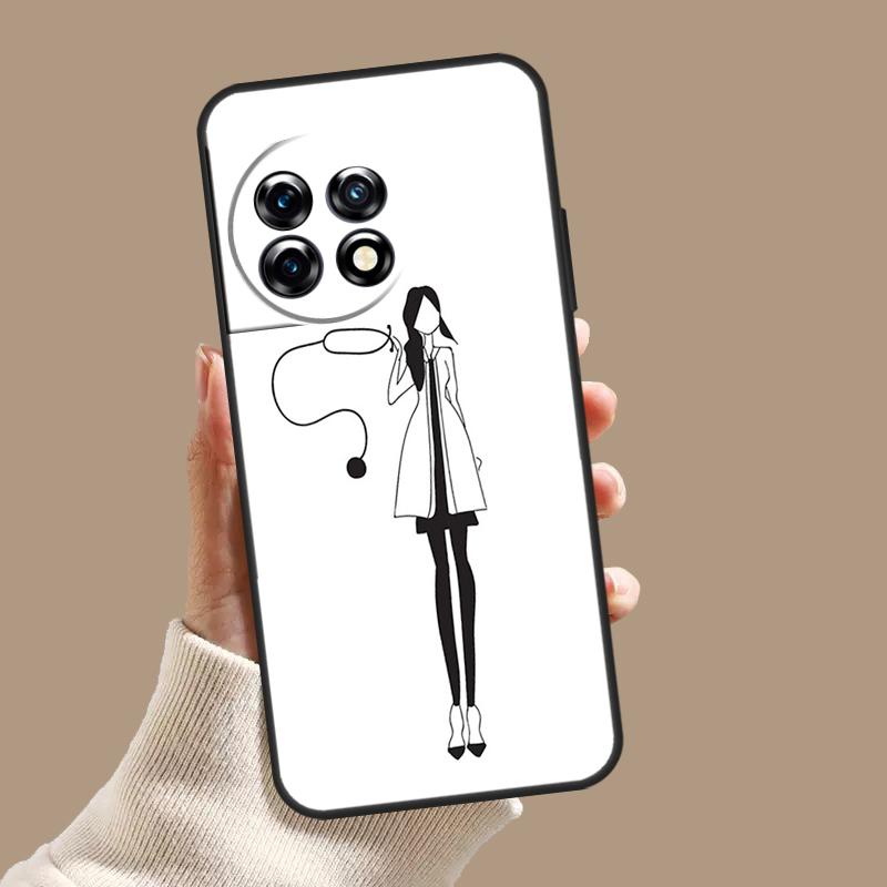 Мультяшный чехол Доктор Медсестра для OnePlus 12R 10R 9R 10T 8T 8 9 10 Pro 11 12 OnePlus Nord CE 2 3 Lite N10 N20