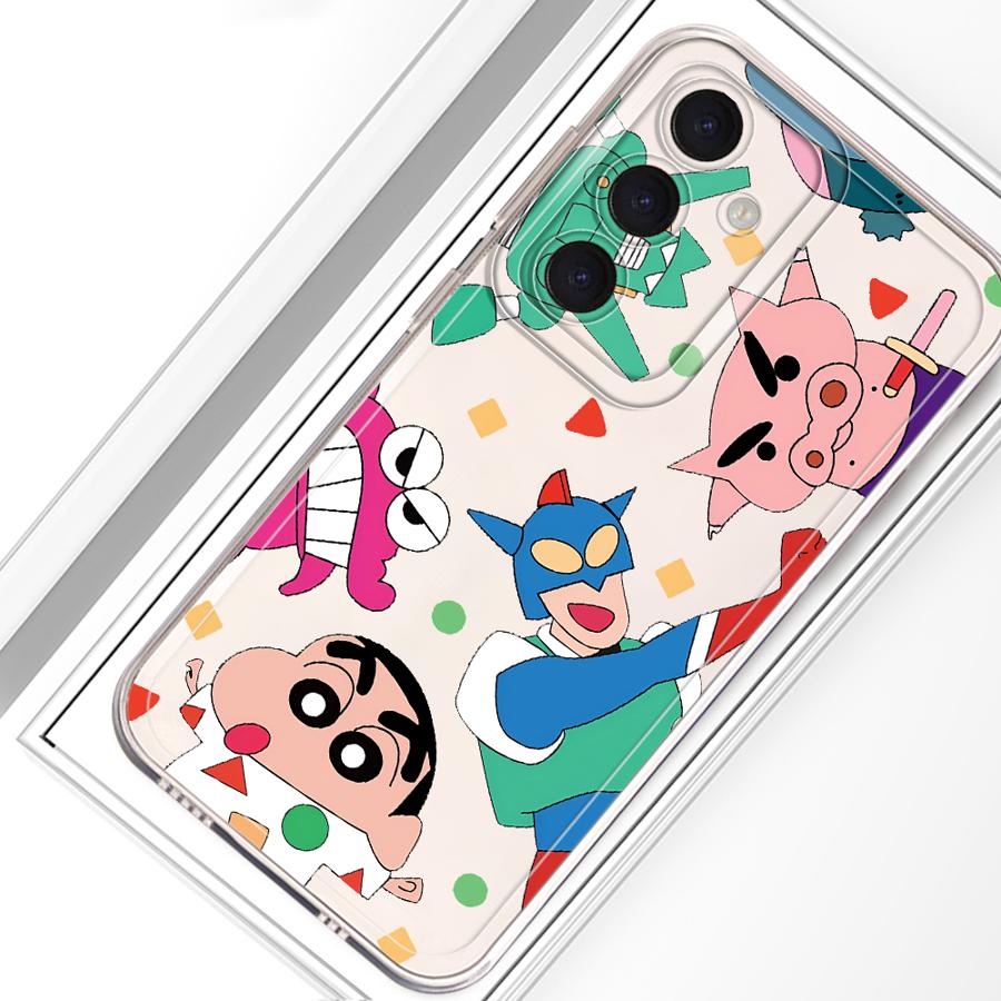Case for Samsung Galaxy A26 A24 A56 A50 A25 A51 A36 A33 A52 A14 A16 A52 A31 A54 A15 A34 A35 A55 A23 Phone Cute Crayon Shinchan