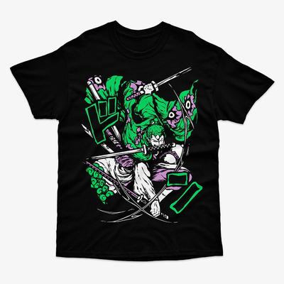 One Piece Roronoa Zoro Wano Arc Anime Graphic T Shirt Retro Manga Streetwear Cotton Oversized Tee Unisex