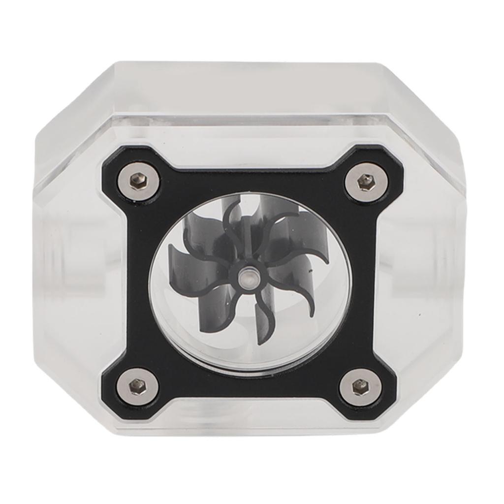 PC Water Cooling Flowing Meter G14 Threaded 8 Impeller Computer Water Flowing Meter