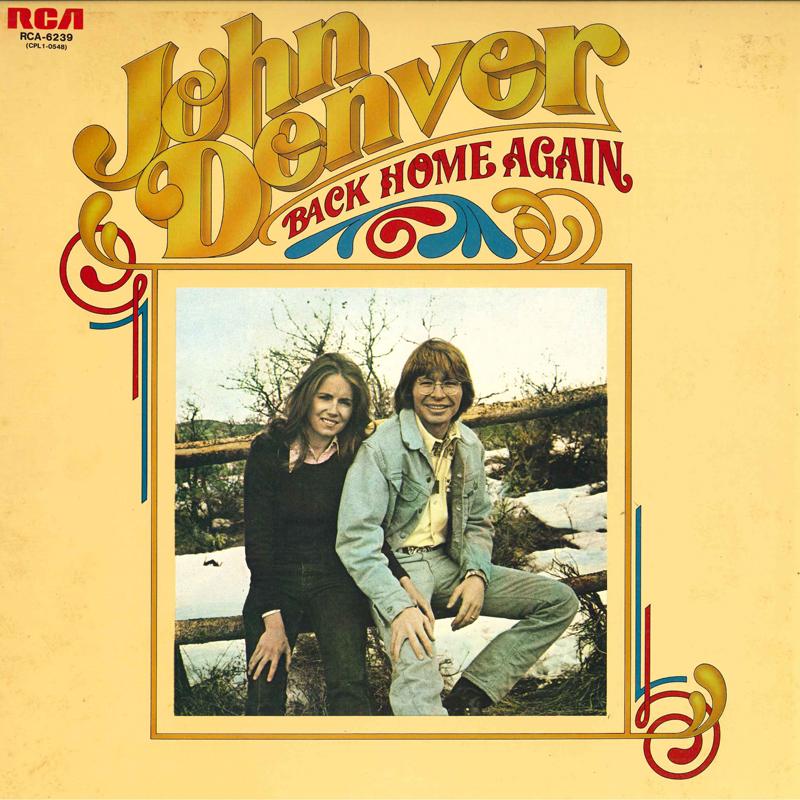 LP Пластинка JOHN DENVER - Back Home Again RCA6239 RCA 1974 Япония Оби Кантри Б/У