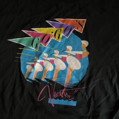 New Popular The Go-Gos Black T-Shirt Cotton Full Size S-5XL BL616