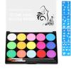 Набор красок для лица Chisafly Highlighter для тела, для беременных и лица Легко и Включает 2 кисти и 4 трафарета для и 15-цветную краску, Краска, Раскрашивание.