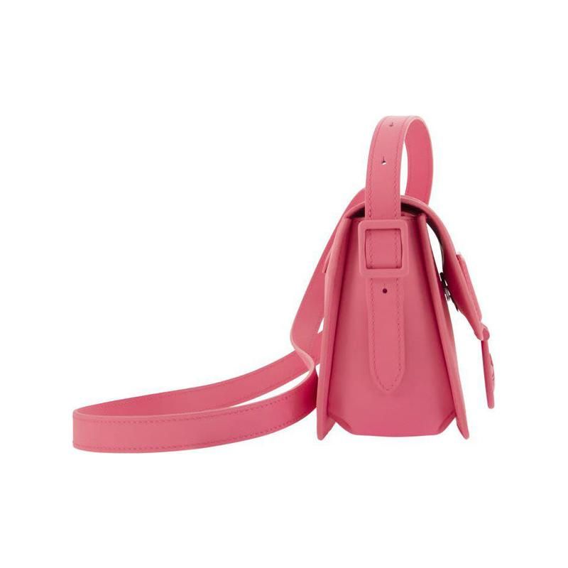 Longchamp Box-Trot 18 Magnetic Flap Closure Small Calfskin Shoulder Crossbody Bag Women Bags Purple Red 10174HBWP73