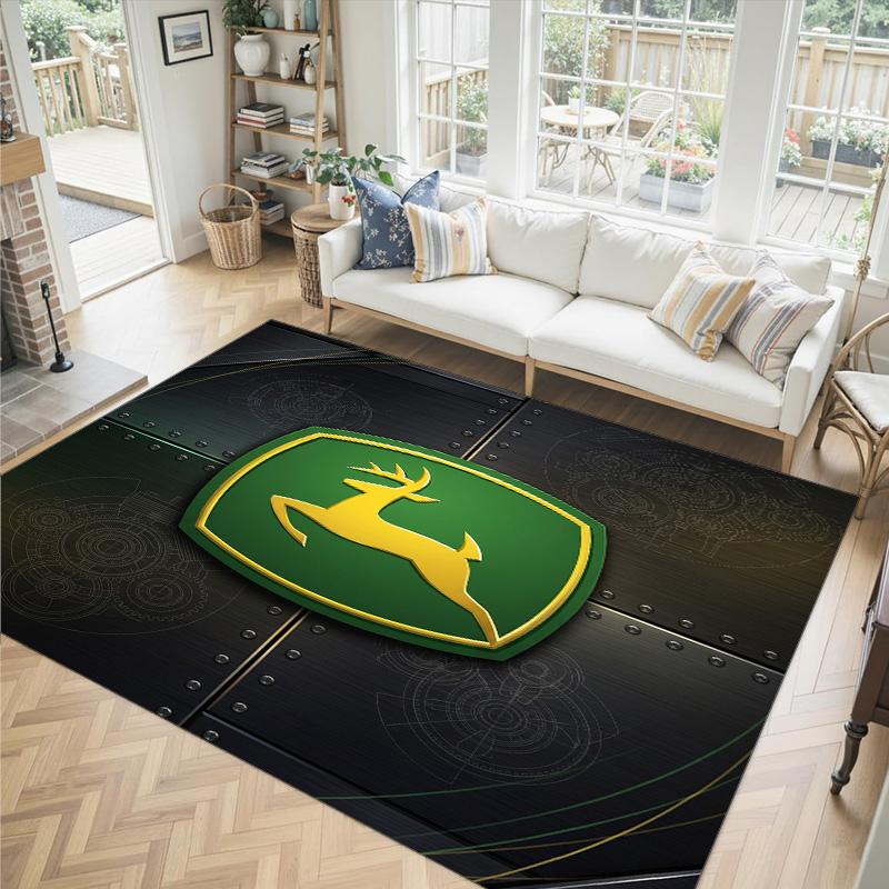 John Deere Дизайн Хрустальный Велюровый Ковер Уютный Не?Нескользящий ковер с принтом для спальни, гостиной, прихожей