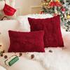 Наволочка для декоративной подушки «Снежинка», Рождественская наволочка с рисунком елки, Рождественская плюшевая наволочка, Диван/кровать