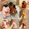 Adorable Plush Capybara Keychain For Graduates With Cute Doctor Outfit In Pink