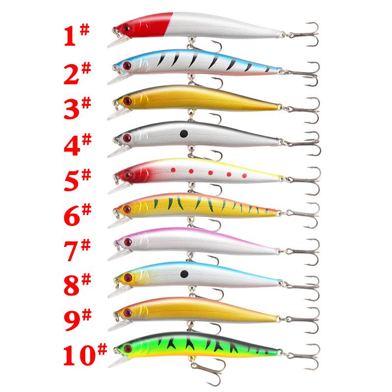 Colorful Rattling Minnow 10cm/8.3g Bass Lure – Ten Colors Fishing Tackle