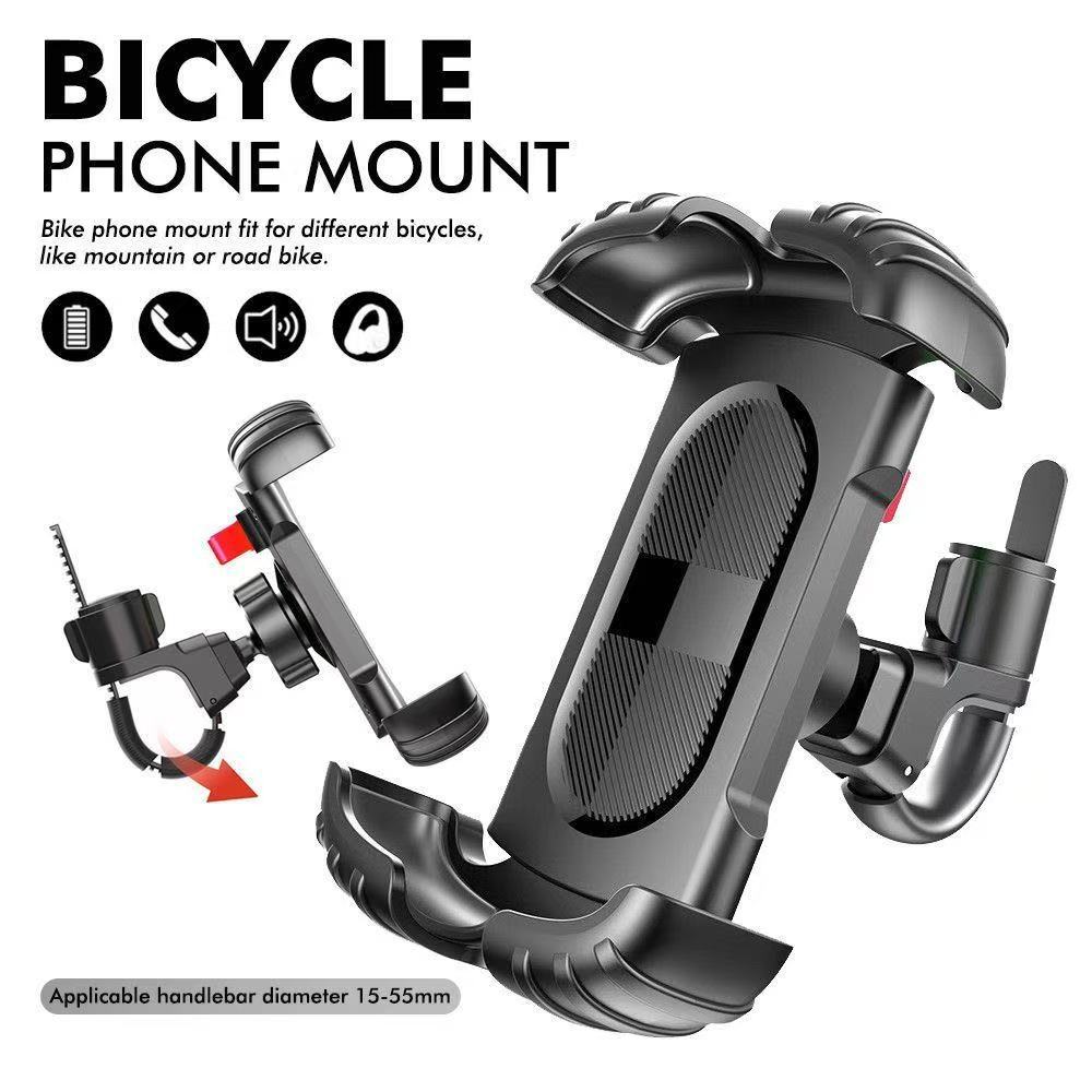 360 Rotatable Mobile Phone Bicycle Motorcycle Phone Holder Adjustable GPS Bike Safe Bracket Support Universal For 4.7-7” Phone