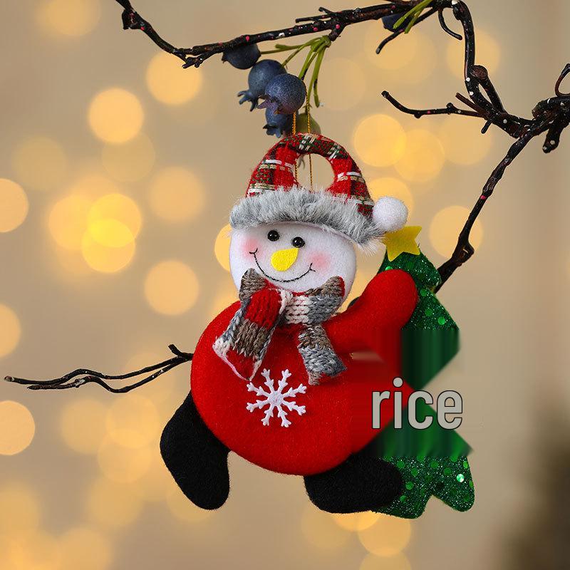 Cross-Border Small Santa Christmas Ornaments - Tree Accessories and Cloth Art Gifts