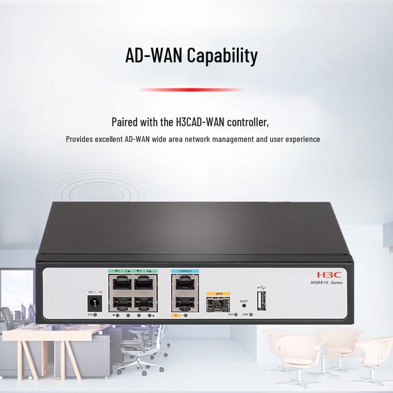 H3C MSR810-EI Enterprise 6-Port Gigabit Router (CN version)
