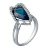 Серебряное кольцо с топазом Лондон Блю 3.582ct (2034513) 3 гр. 925 пробы
