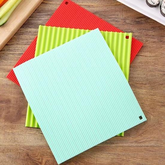 Силиконовая циновка для роллов, антипригарная, двухсторонняя, пищевая, инструмент для самостоятельного приготовления японских рисовых роллов