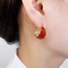 Girl Gift Zinc Zinc Alloy U Shape Women Round Earrings Girl Stud Earrings Korean Style Earrings Ear Buckle