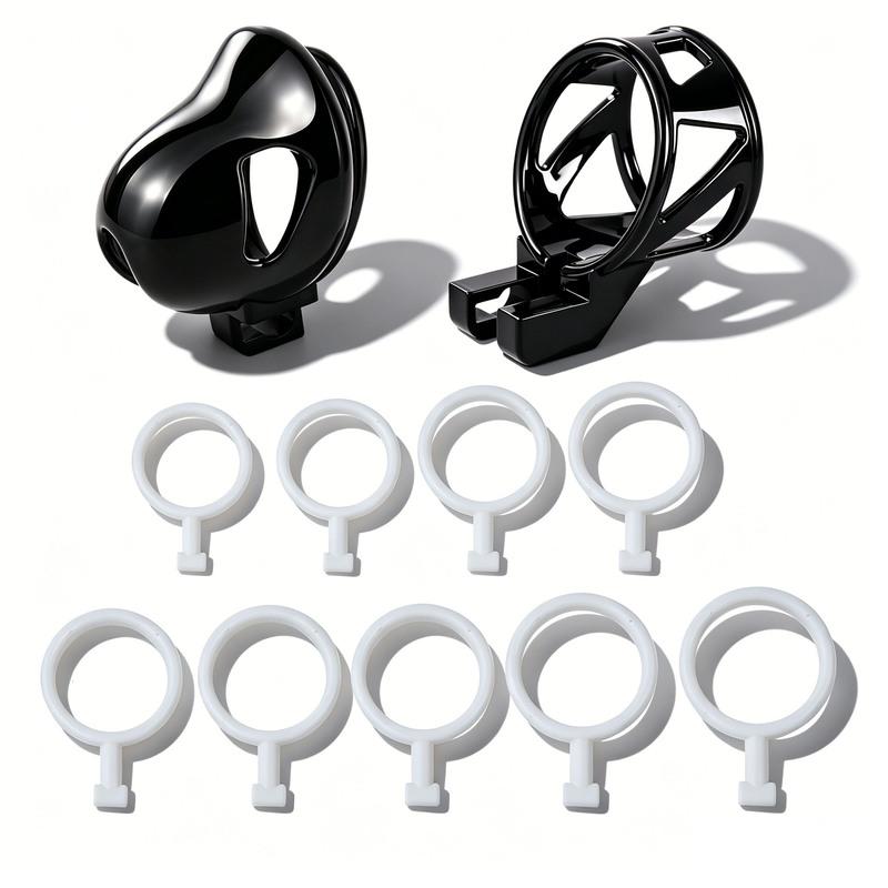 LICKER Glans Chastity Cage ABS Stainless Steel Cock Constraint Cages Penis Head Breathable Chastity Lock With Belt Adult Toys