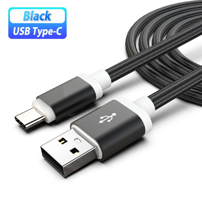 Нейлоновый плетеный USB Type C кабель для быстрой зарядки телефона Samsung M53 M33 A53 A33 5G S22 S21 Ultra USB Type C кабель для быстрой зарядки