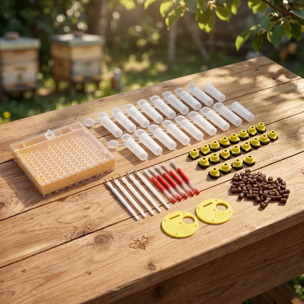 143 Pcs Set Plastic Queen Bee Rearing System Durable Queen Rearing Grafting Kit Beekeepers