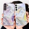 Счастливая бабочка Картина Для Samsung S26 S22 S8 S9 S10 S20 Ultra S21 Pro S22 Plus S23 FE S24Ultra S25 Edge S24+ Стеклянный Чехол Для Телефона